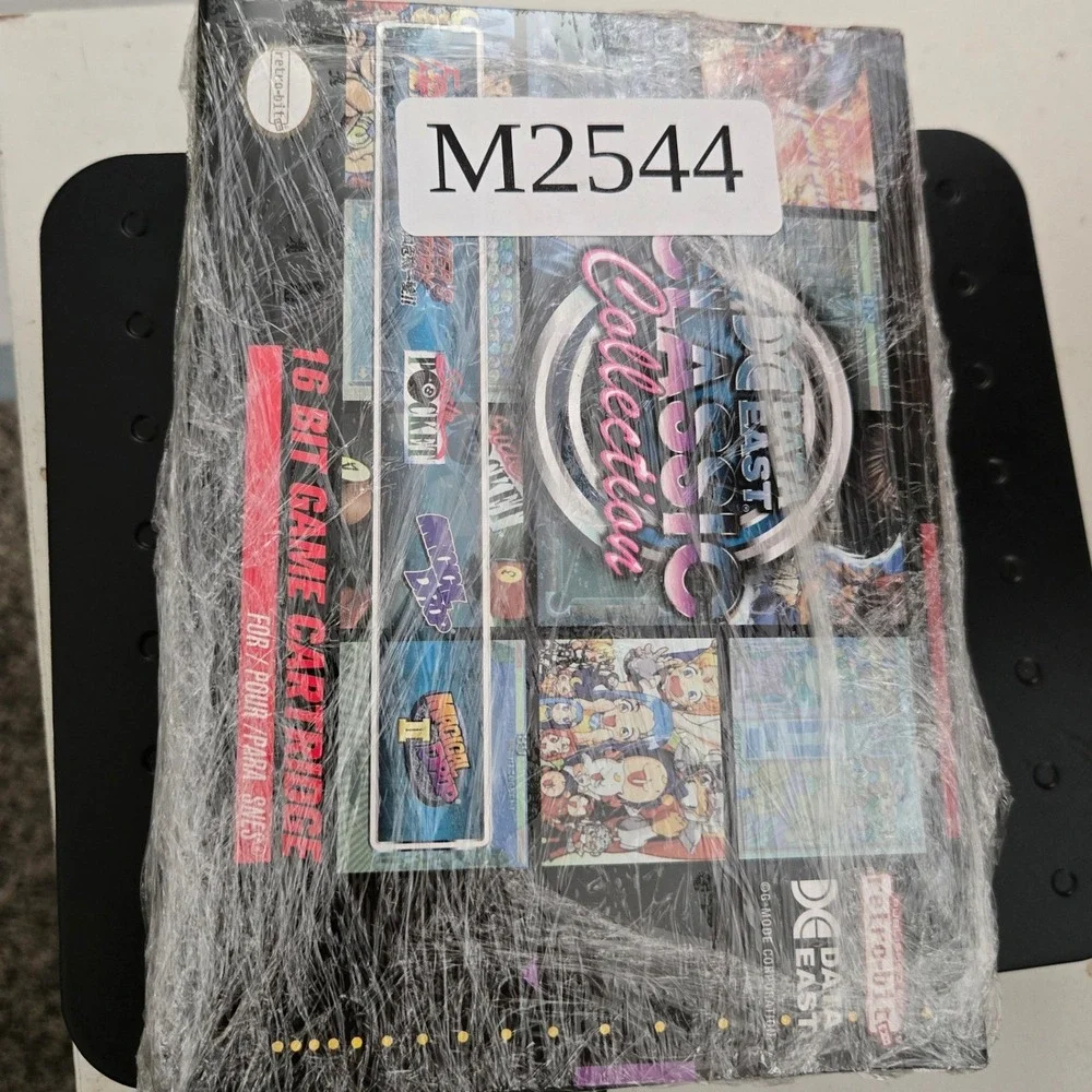 Retro Bit Data East Classic Collection SNES Cartridge CIB Pins Stickers Manual